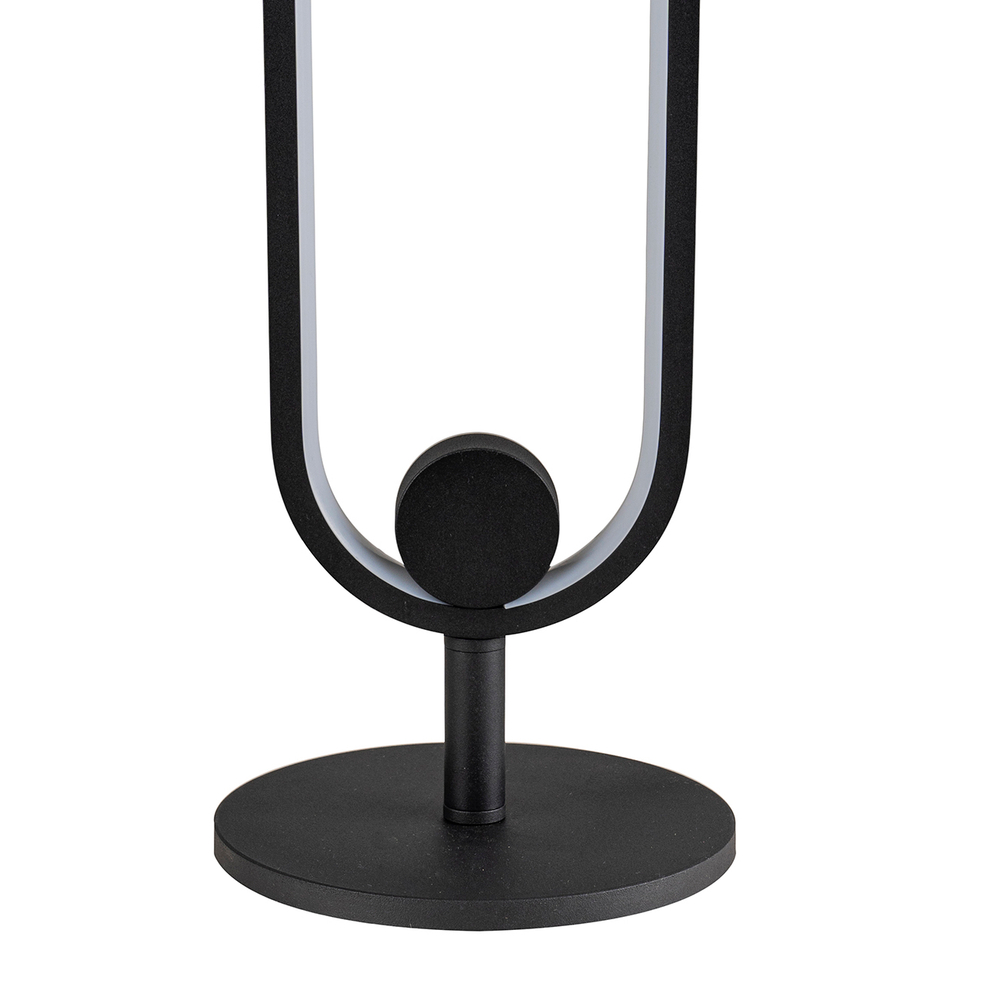 Напольный светодиодный светильник 36Вт, 2880лм, 4500K, Ra>80, металл/силикон, чёрный