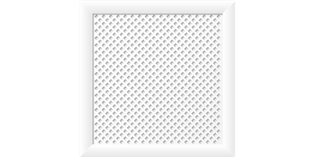 Экран для радиатора Глория, 60*60, Белый