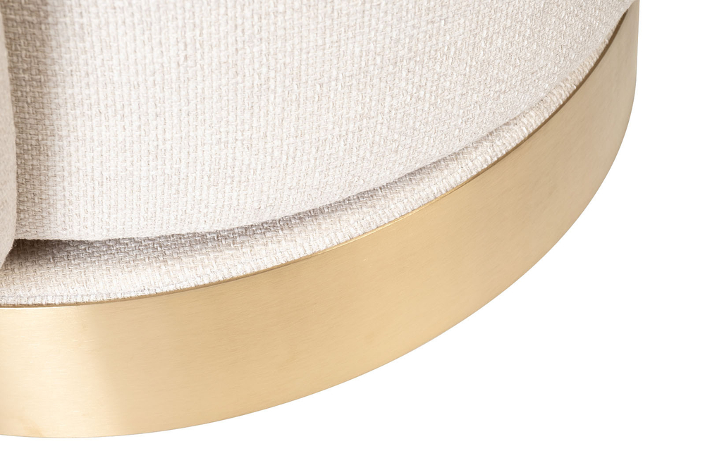 Кресло вращающееся Garda Decor Napoli бежевое