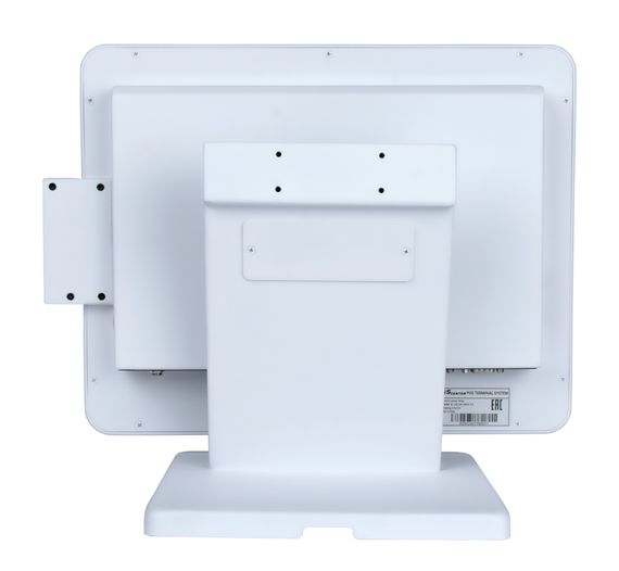 Сенсорный моноблок POScenter Atlas (15&quot;, PCAP, J4125, RAM 4Gb, SSD M2 128Gb, 8U-2C-L-H-V, MSR) БЕЛЫЙ, S-90 стенд с возможностью установки второго монитора, Windows