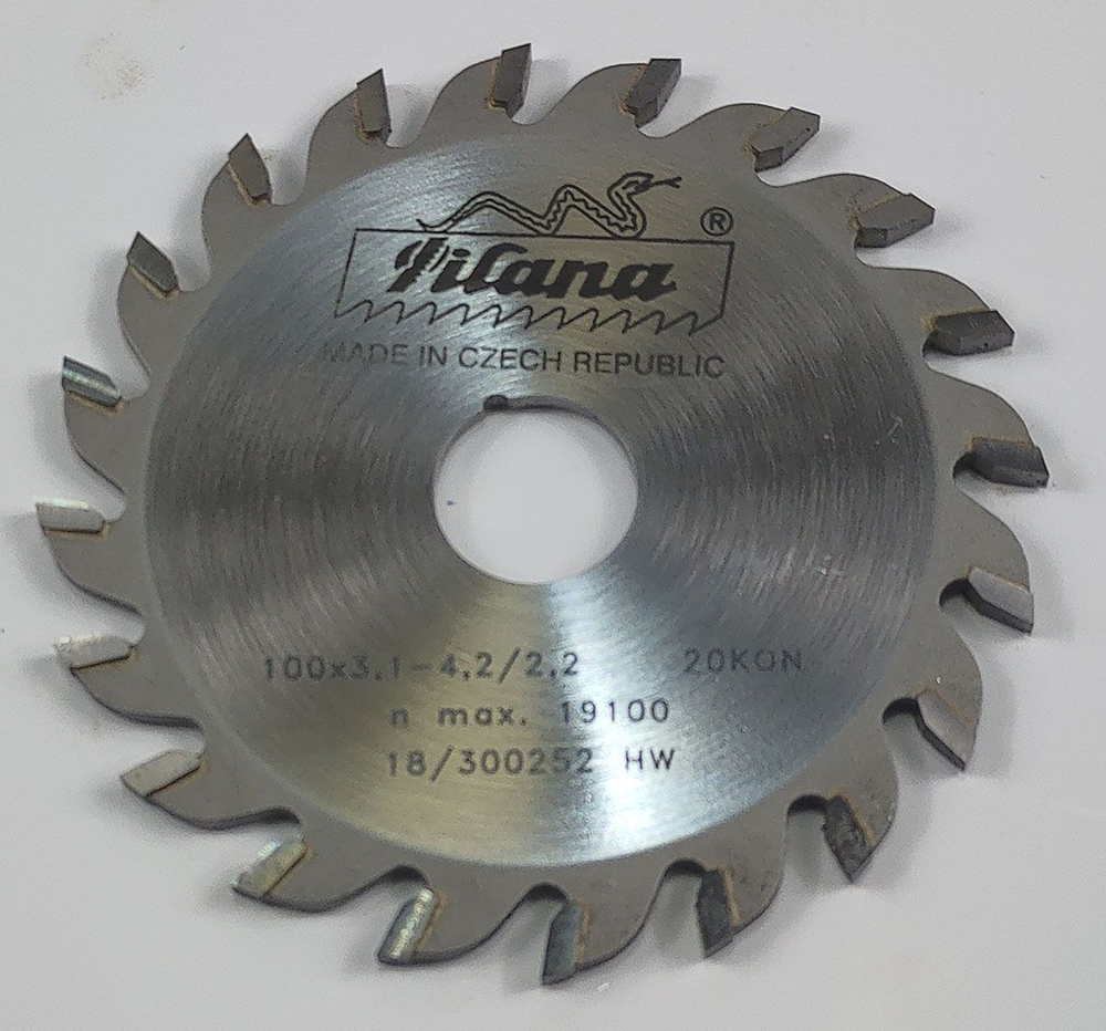 Пила дисковая TCT "Pilana" 100x3.1-4.2/2.2x20 z20 93 KON