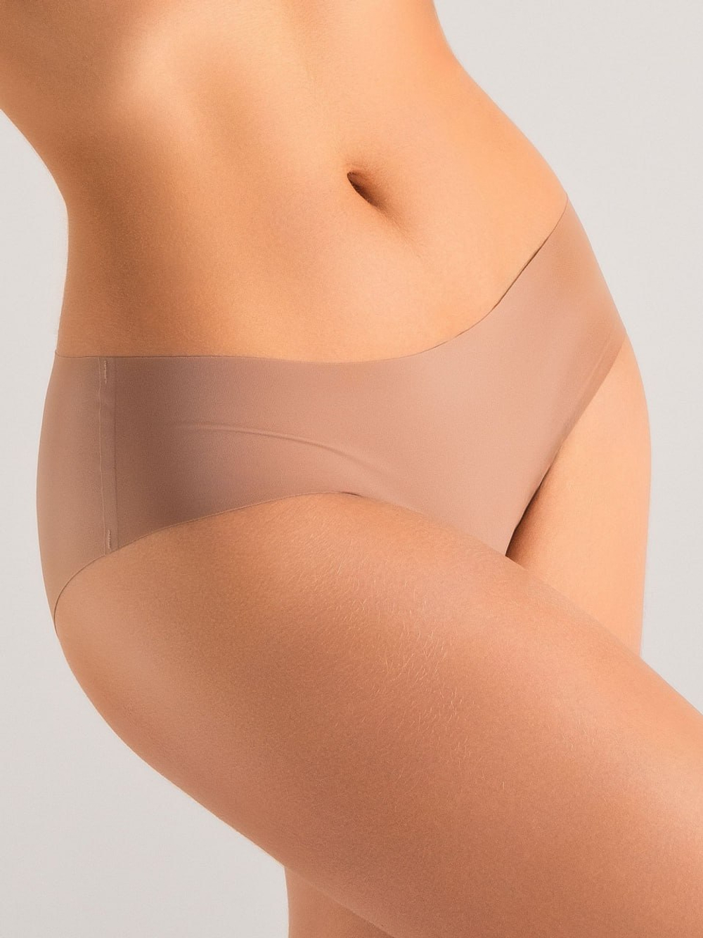 Слипы бесшовные коричневый размер XXL