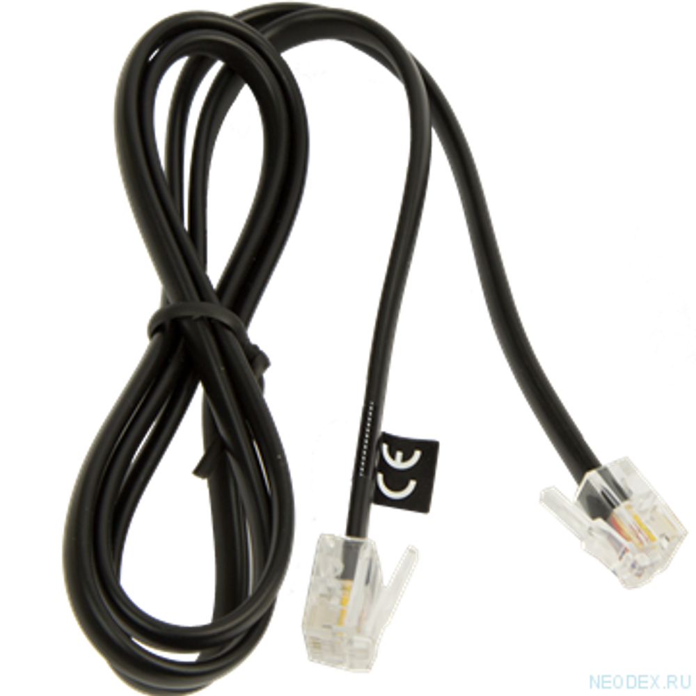 Jabra шнур переходник с RJ9 (4P4C) - RJ6 (6P4C) ( 8800-00-101 )