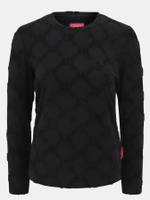 Лонгслив жен. AERONAUTICA 2177 черный бархат лого