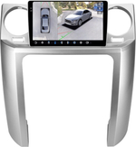 Магнитола для Land Rover Discovery 3 2005-2009 (закругленные углы) - FarCar BX9-360-9603B монитор 9.5" 2K QLED на Android 13, 6Гб+128Гб, CarPlay, 4G SIM-слот, 4 камеры в комплекте