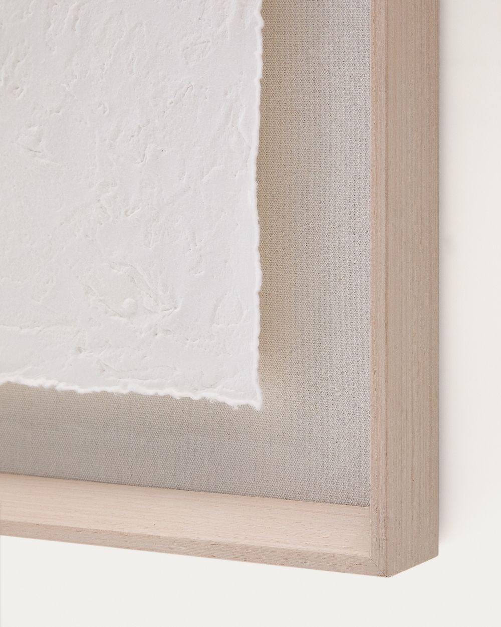 Olvin Абстрактная картина на белой бумаге с рельефным рисунком 73,6 x 93,6 см