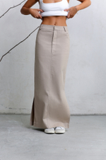 Юбка-макси из денима