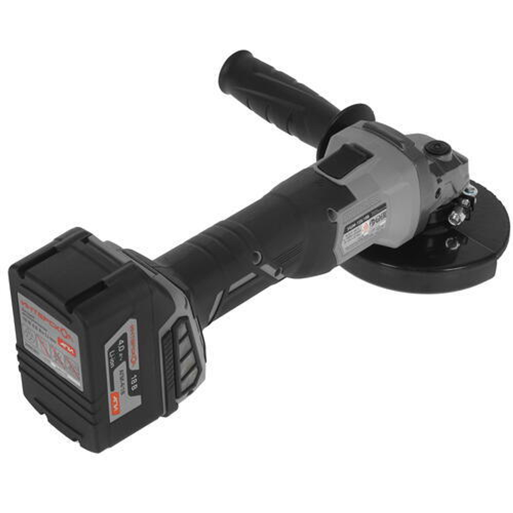 УШМ Интерскол 125/18В Li-ion акк. 4Ач, 3У сл, кейс