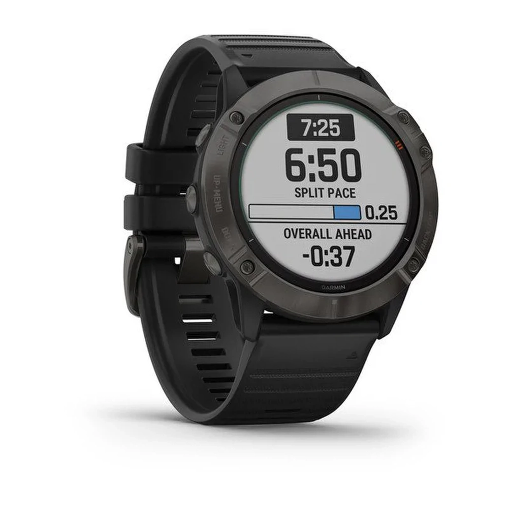 Смарт-часы Garmin Fenix 6X Pro Solar, титановый серый DLC, 010-02157-21