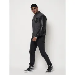 Бомбер мужской, цвет серый, размер 48