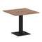 First Стол квадратный KSPRG-2 Дуб Табак/Металл Черный 900*900*750