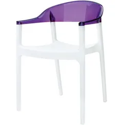 Стул Carmen белый/фиолетовый