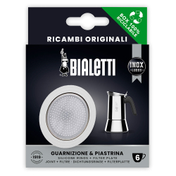 Уплотнитель для стальной гейзерной кофеварки Bialetti на 6 порций (силиконовый)