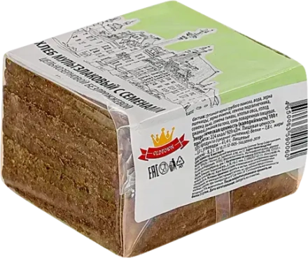 Хлеб мультизлаковый с семенами цельнозерновой бездрожжевой Old Town 450г