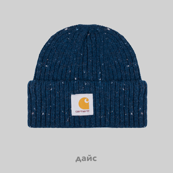 Шапка Carhartt WIP Anglistic Beanie артикул:I013193_air_force_blue - купить в магазине Дайс