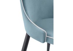 Стул на металлокаркасе Kora 1 light blue / white / black