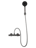 Смеситель для душа с термостатом WONZON & WOGHAND INN 5, Темный графит (WW-B1005-A-BGG)