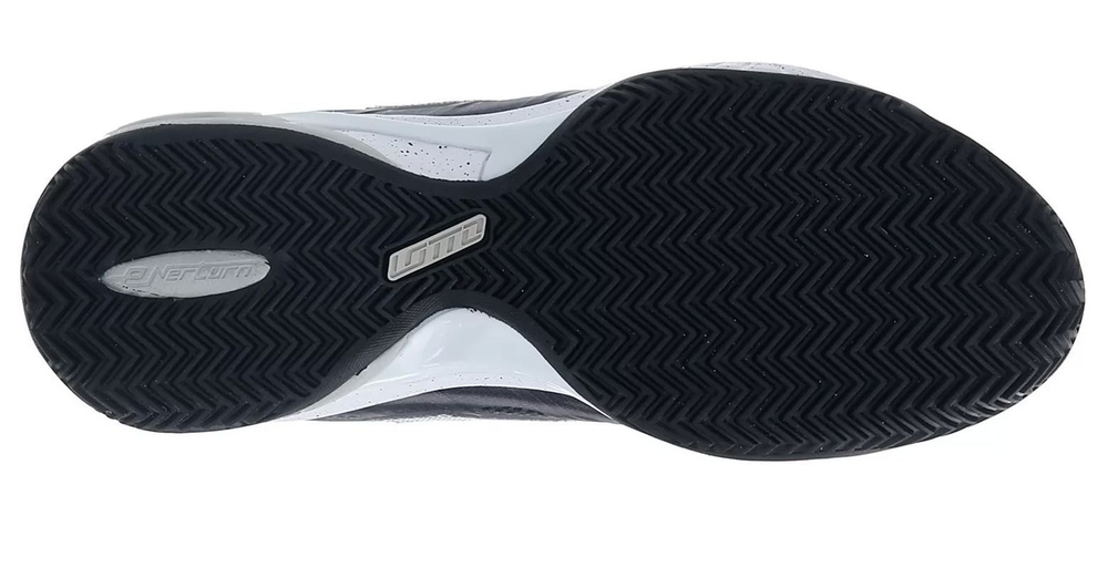 Мужские кроссовки теннисные Lotto Mirage 300 Clay - all black/all white/green