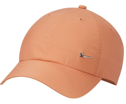 Теннисная кепка Nike Dri-Fit Club Unstructured Metal Swoosh Cap - amber brown/metalic silver