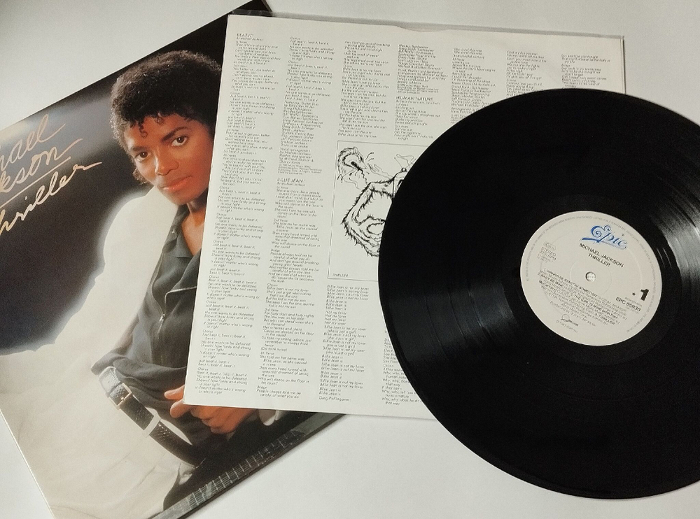 Винтажная виниловая пластинка LP Michael Jackson Thriller (Holland 1982)