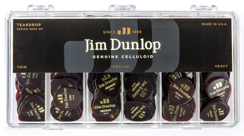 Dunlop 485005 Celluloid Shell Teardrop Display