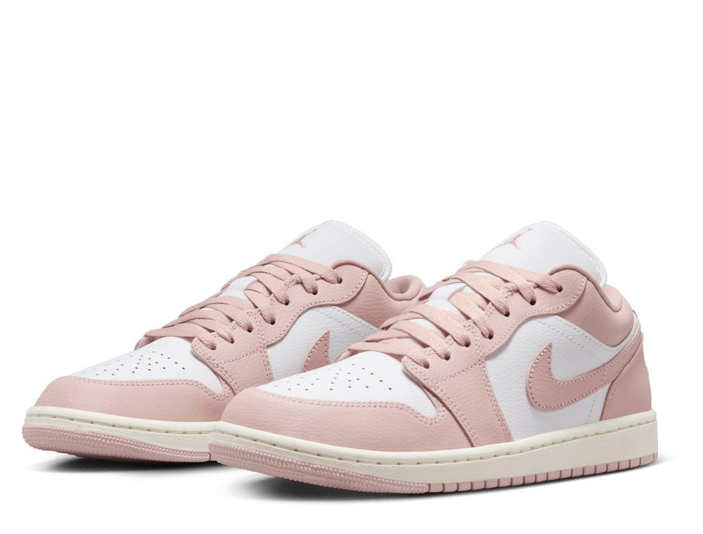Кроссовки Air Jordan 1 Low White/Pink Oxford-Sail