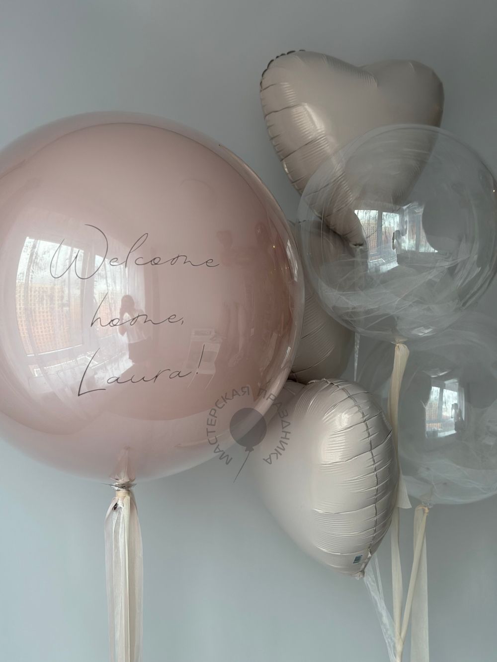Воздушные шары на выписку для девочки №8725  Изображение3