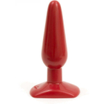 Анальная втулка Classic Butt Plug Smooth Slim - Medium (Цвет: красный)