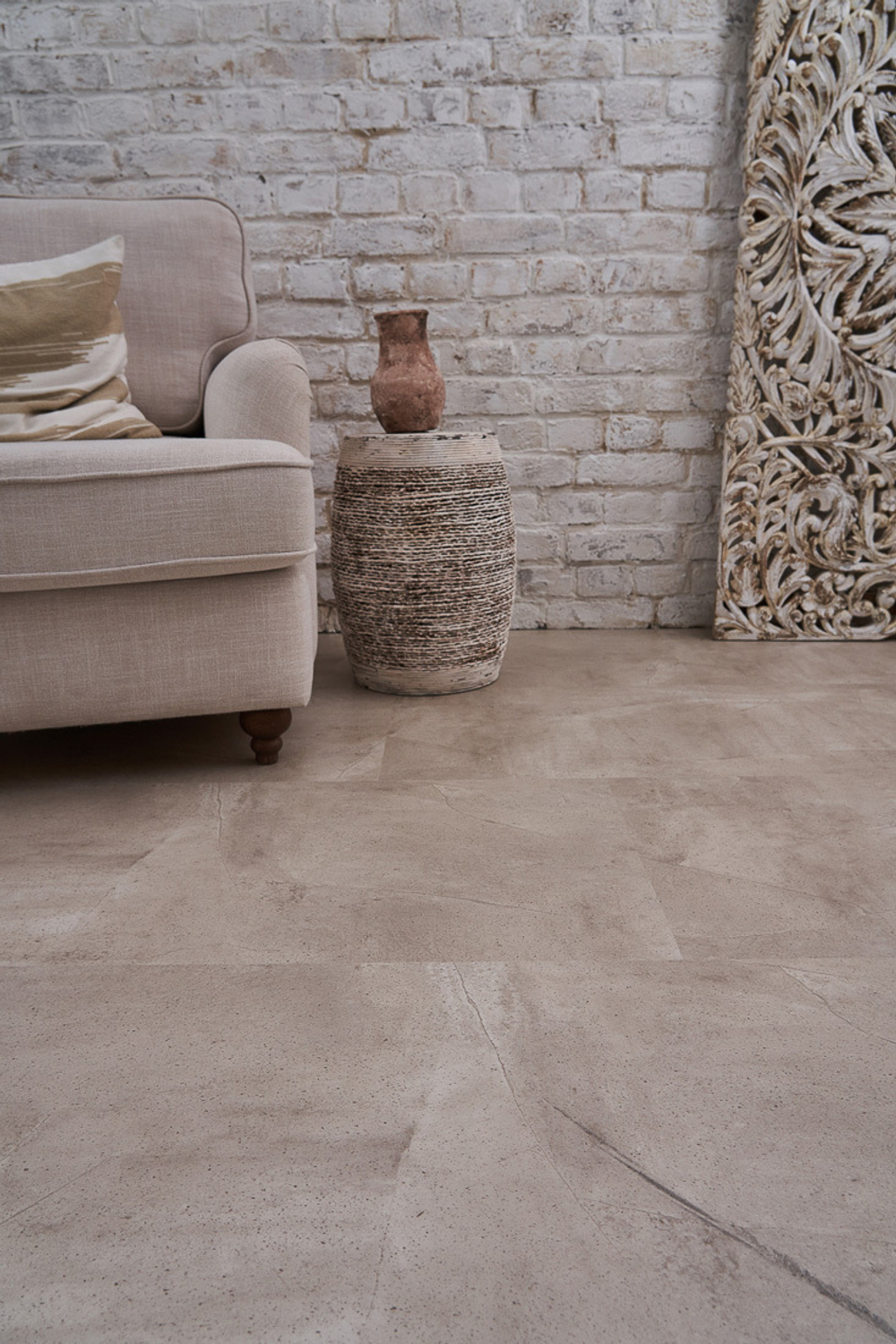 LVT-плитка VINILAM CERAMO Glue 61603 БЕТОННАЯ СМЕСЬ