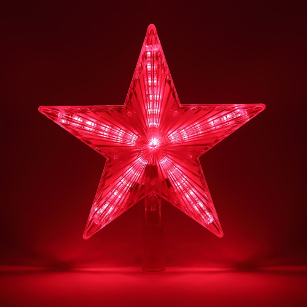 Светодиодная новогодняя фигура ЭРА ENGEV-02 елочная верхушка Звезда 21 см 220V | Фигуры