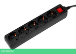 Сетевой фильтр PC Pet AP01006-E-BK черный