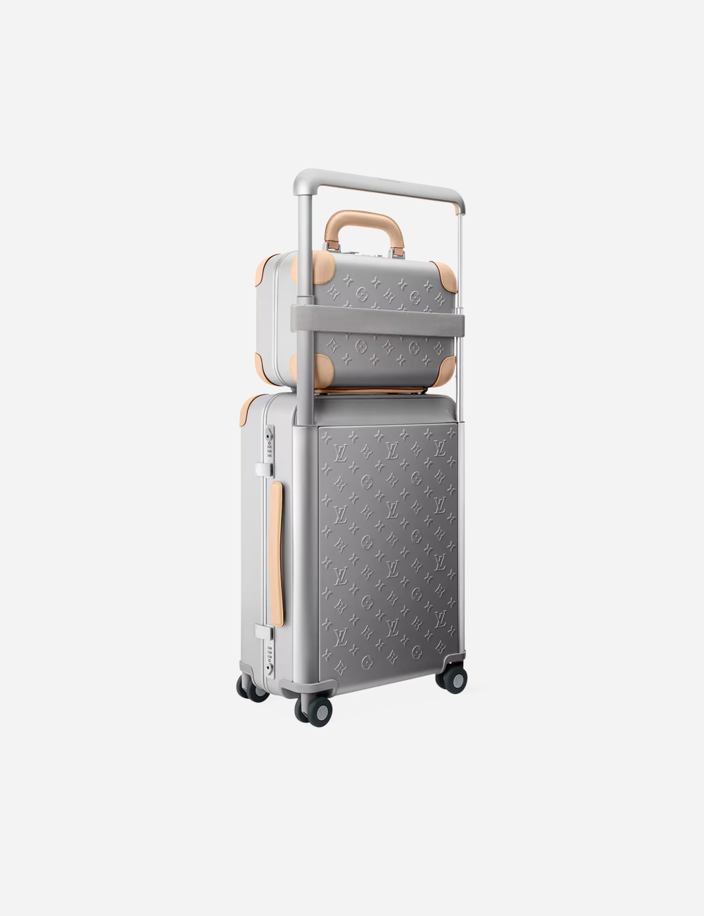 Чемодан Louis Vuitton Horizon 55 Customizable Aluminum "Beige"