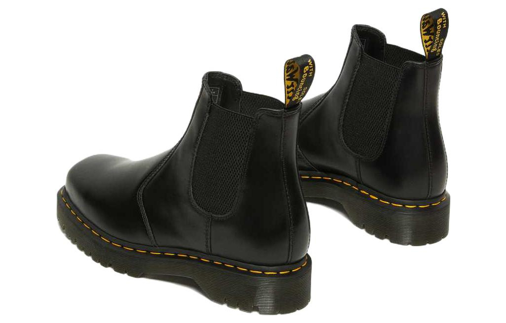 Dr. Martens 2976 Bex Squared Toe Leather Chelsea Boots "Black"