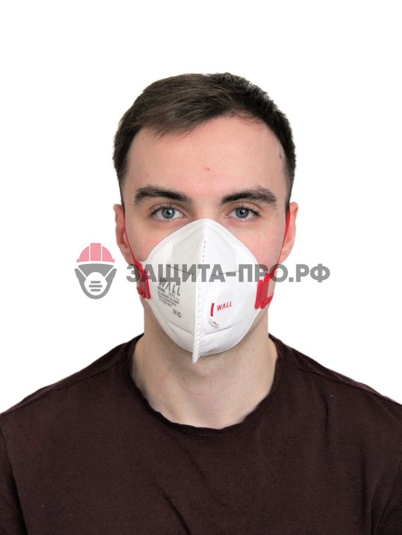Респиратор медицинский Wall 99HK, FFP3, с клапаном выдоха, складной