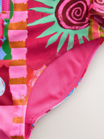 Купальник слитный на молнии для девочки Next AB7-019, Розовый