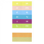 Папка на резинке Alingar, A4, "Tree", 325х235х20 мм, 500 мкм,13 отделений, наклейки-разделители, прозрачная, матовая, текстура