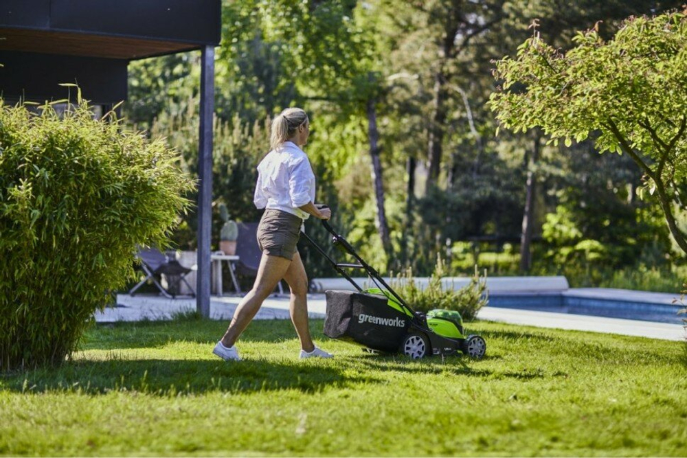 Газонокосилка аккумуляторная GREENWORKS G24X2LM41 2*24V, 41 см, без АКБ и ЗУ (2512607)