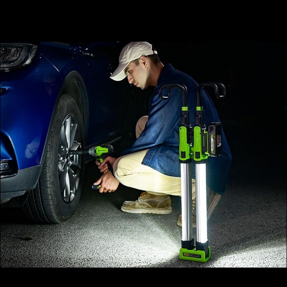 Подкапотный LED-прожектор аккумуляторный Greenworks G24UHL Арт.3503607, 24V, 1200 Лм, без АКБ и ЗУ