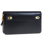 Небольшой стильный чёрный клатч портмоне из натуральной кожи мужчине GALIB (30)-10-102-Black