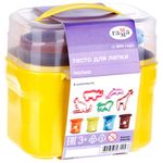 Пластилин на растительной основе (тесто для лепки) ГАММА "Малыш. Зоопарк", 4 цвета, 240 г, 5 формочек, 509198