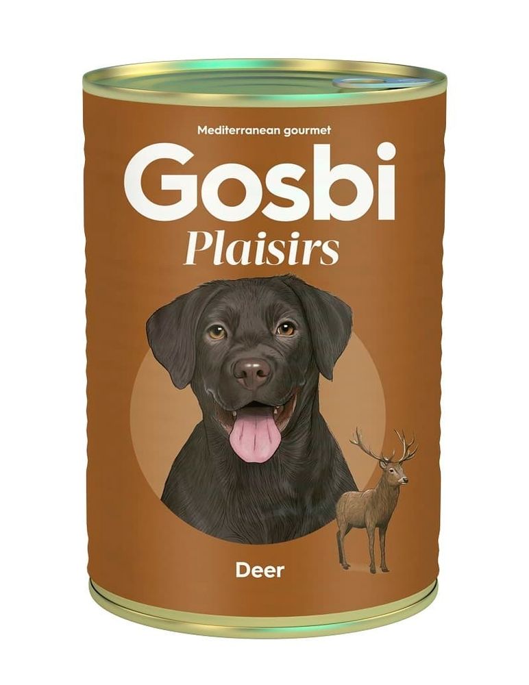 GOSBI PLAISIRS консервы для собак ОЛЕНИНА 400г