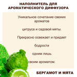 Бергамот и Мята - Наполнитель для ароматического диффузора