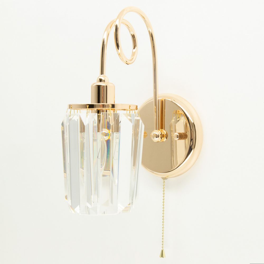 Citilux Синди CL330312 Бра хрустальное с выключателем Золото