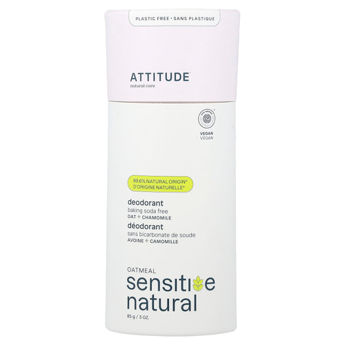ATTITUDE, Oatmeal Sensitive Natural, дезодорант, ромашка, 85 г (3 унции)