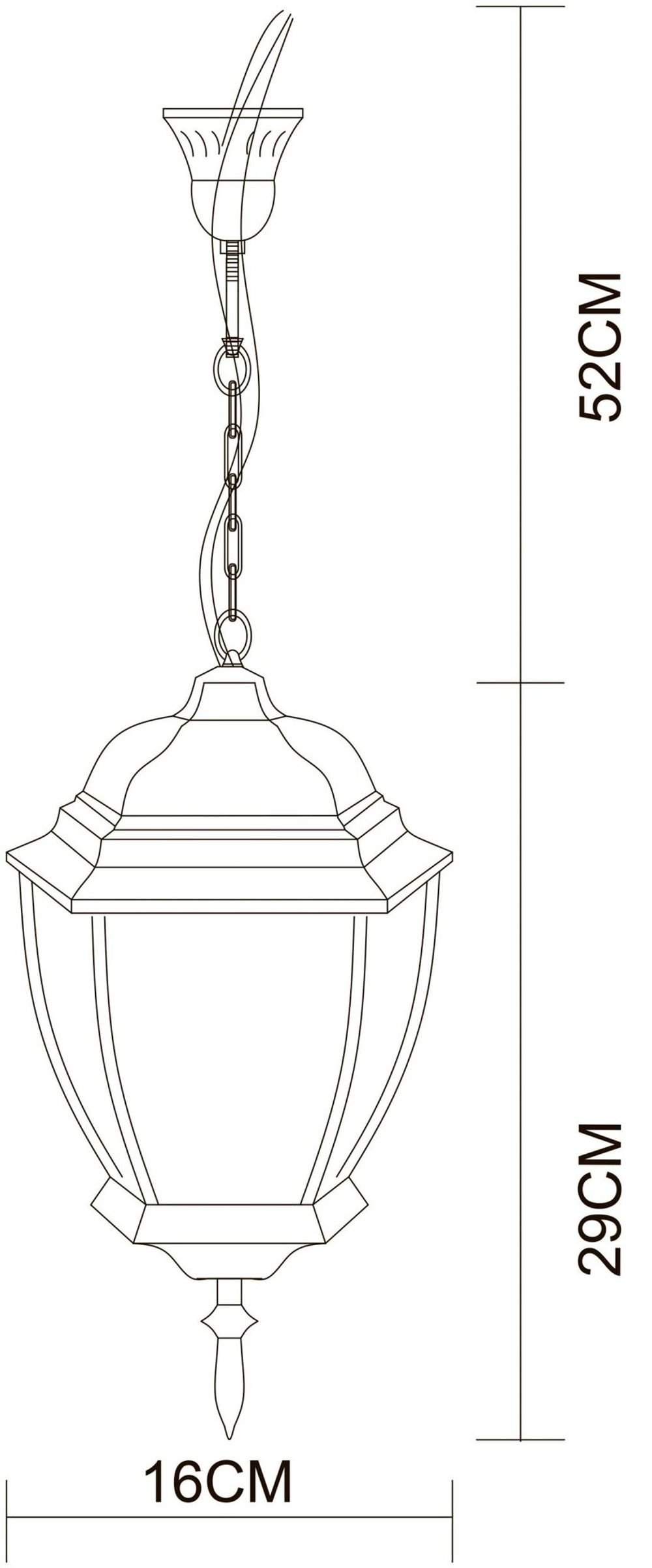 Уличный подвесной светильник Arte Lamp