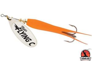 Блесна вращ. Mepps AGLIA FLYING C, 25g №3 SILVER/Orange