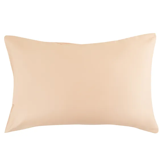 Набор из двух наволочек из сатина бежево-розового из коллекции essential, 50х70 см