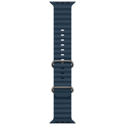 Apple Watch Ultra 2 GPS+Cellular 49mm, Natural Titanium, Navy Ocean Band, One Size 130–200mm (MX4D3)