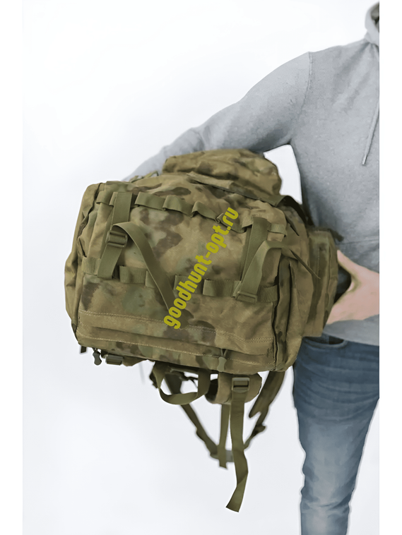 Тактический военный походный каркасный рюкзак 100 л Мох