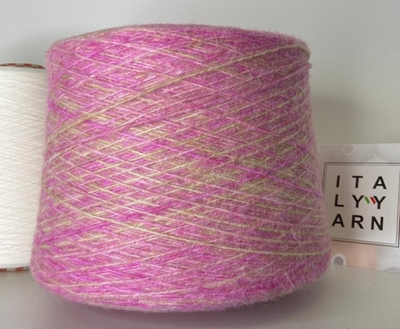 HYBRID - Pecci Filati; 42% хлопок, 38% меринос, 20% кашемир; 650м/100гр; цвет: розово-лимонное суфле. Есть бобинки: 210, 288, 249, 337 гр.